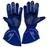 Zamp ZR-50 Race Gloves RG10004L Driving Glove, ZR-50, SFI 3.3/5, Gloves, Blue, Large, Aramidic Fiber, Pair thumbnail 2