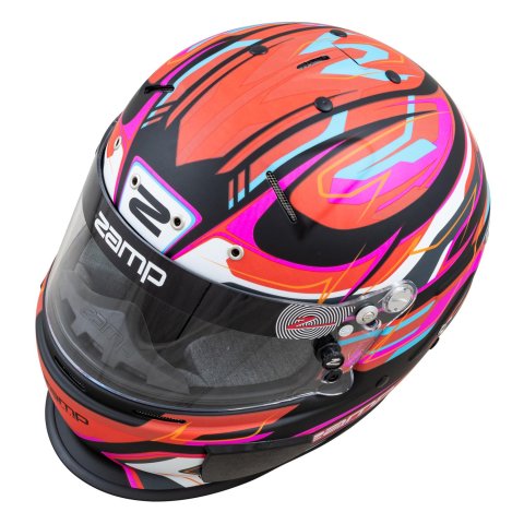 Zamp Helmets H760C42XL Helmet RZ-70E Switch SNELL SA2020/FIA8859-2015 Matte Red/Blk/ Graphic X-Large thumbnail 1