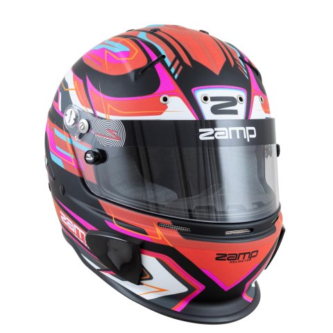 Zamp Helmets H760C42XL Helmet RZ-70E Switch SNELL SA2020/FIA8859-2015 Matte Red/Blk/ Graphic X-Large thumbnail 4
