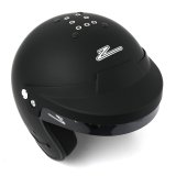 Zamp RZ-18H Helmets H77403FM Helmet, RZ-18H, Half, Black, Matte Finish, Snell SA2020, Medium, Each thumbnail 1