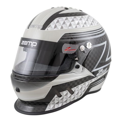 Zamp RZ-65D Helmets H775C15S Helmet, RZ-65D, Full Face, Carbon Fiber, Graphic, Black/Gray, Gloss, Snell SA2020/DOT, Small, Each thumbnail 2