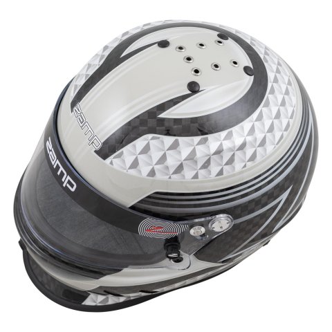 Zamp RZ-65D Helmets H775C15S Helmet, RZ-65D, Full Face, Carbon Fiber, Graphic, Black/Gray, Gloss, Snell SA2020/DOT, Small, Each thumbnail 3