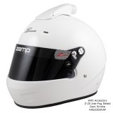 Zamp RZ-56 Air Helmets H771001M Helmet, Air, Full Face, Gloss White, Fire-Retardant Fabric, Snell SA2020, Medium, Each thumbnail 1