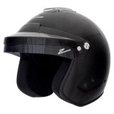 Zamp RZ-18H Helmets H774003L Helmet, RZ-18H, Half, Black, Gloss Finish, Snell SA2020, Large, Each thumbnail 6