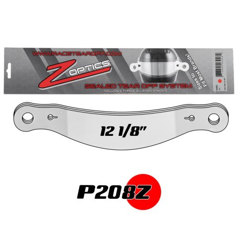 Zamp Z Optics Sealed Tear-Offs P208Z Tear-Offs, Optics, Sealed, 2mm Thick, Plastic, 12 1/8 in. Length, Bell, G-Force, RJS, Zamp, 3 Packs of 8, Set of 24