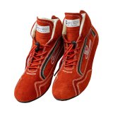 Zamp ZR-30 Race Shoes RS00100208 Driving Shoes, ZR-30, Mid-Top, Red Suede, Men's Size 8, SFI 3.3/5, Pair thumbnail 2