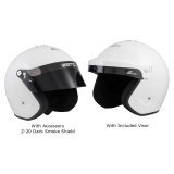 Zamp RZ-18H Helmets H774001XL Helmet, RZ-18H, Half, White, Gloss Finish, Snell SA2020, X-Large, Each thumbnail 2