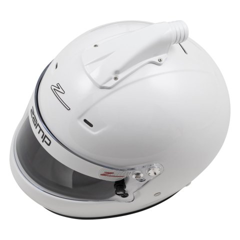 Zamp RZ-56 Air Helmets H771001L Helmet, Air, Full Face, Gloss White, Fire-Retardant Fabric, Snell SA2020, Large, Each thumbnail 2