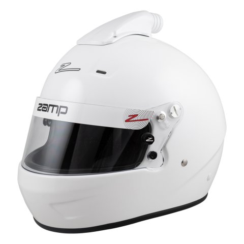 Zamp RZ-56 Air Helmets H771001L Helmet, Air, Full Face, Gloss White, Fire-Retardant Fabric, Snell SA2020, Large, Each thumbnail 5