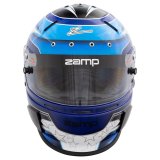 Zamp RZ-70E Switch Helmets H760C31L Helmet, Switch, Full Face, Blue/Light Blue Graphic, Gloss Finish, Fire-Retardant Liner, Snell SA2020/FIA 8859-2015, Large, Each thumbnail 1