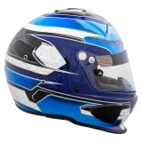 Zamp RZ-70E Switch Helmets H760C31L Helmet, Switch, Full Face, Blue/Light Blue Graphic, Gloss Finish, Fire-Retardant Liner, Snell SA2020/FIA 8859-2015, Large, Each thumbnail 7