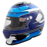 Zamp RZ-70E Switch Helmets H760C31L Helmet, Switch, Full Face, Blue/Light Blue Graphic, Gloss Finish, Fire-Retardant Liner, Snell SA2020/FIA 8859-2015, Large, Each thumbnail 8