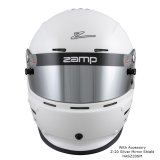 Zamp RZ-62 Helmets H764001XL Helmet, RZ-62, Full Face, Gloss, White, Fire-Retardant Fabric, Snell SA2020, X-Large, Each thumbnail 3