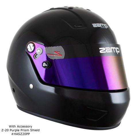 Zamp Helmets H784003M RZ-57 SNELL SA2025 Gloss Black Medium Z-20 Clear Shield thumbnail 5