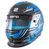 Zamp Helmets H781C04L RZ-67D SNELL SA2025 Carbon Flo Blue/Lt Blue Large Z-20 Anti-Fog Clear Shield Color Match Series 28 Interior thumbnail 4