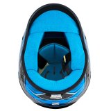 Zamp Helmets H781C04L RZ-67D SNELL SA2025 Carbon Flo Blue/Lt Blue Large Z-20 Anti-Fog Clear Shield Color Match Series 28 Interior thumbnail 5