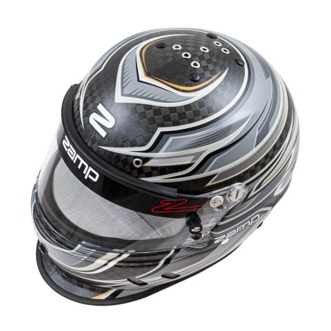 Zamp Helmets H781C152XL RZ-67D SNELL SA2025 Carbon Flo Gray/Lt Gray 2X-Large Z-20 Anti-Fog Clear Shield Color Match Series 28 Interior thumbnail 1