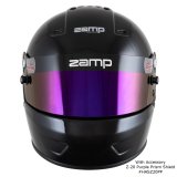 Zamp Helmets H784003L RZ-57 SNELL SA2025 Gloss Black Large Z-20 Clear Shield thumbnail 6