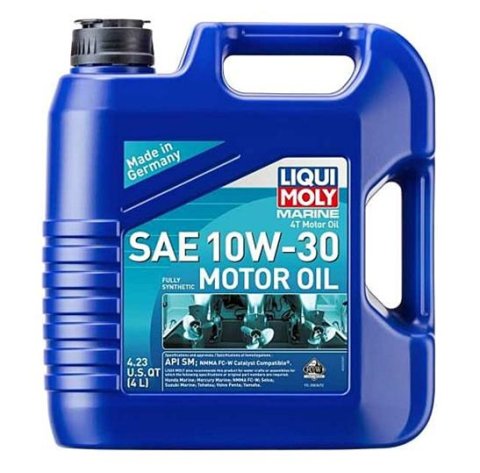 10w30 Liqui Moly Marine 4T Motor Oil 20522 Engine Oil, 4T, Synthetic, 10W30, 4 Liters, Each