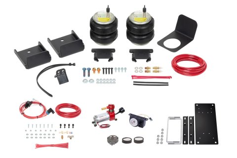 Firestone Ride-Rite Analog All-In-One Kits W217602887 Air Springs, All-In-One, Air Compressor, Gauge, Rear, Chevrolet, GMC, Kit