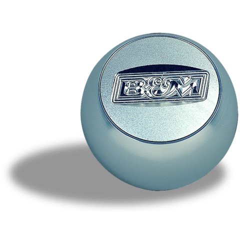 B&M Replacement Shifter Knobs 80534 Shift Knob, Round, Aluminum, Satin, Logo, Automatic, Manual Transmission, Each thumbnail 3