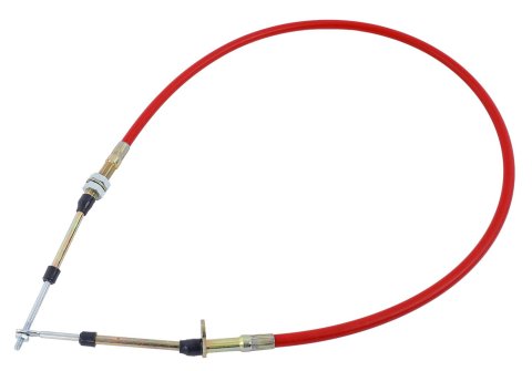 B&M Super Duty Race Shifter Cables 80832 Cable, Duty, 4 ft. Length, Morse Style, Eyelet/Threaded Ends, Red, Each