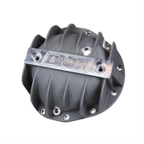 B&M 12 Bolt GM 8.875 Inch Differential Cover 70504 Cover, Rear, 12-bolt, Aluminum, Natural, in. Truck, Each thumbnail 1