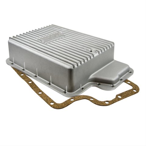 B&M Automatic Transmission Deep Pans 40295 Pan, Deep, Aluminum, Natural, Ford, E4OD, 5R100, 4R100, Each thumbnail 2