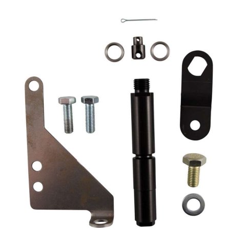 B&M Transmission Brackets and Levers 40505 Bracket Lever, Steel Bracket, Ford 4R100, E4OD, Kit thumbnail 3