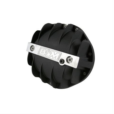 B&M 14 Bolt GM 9.5 Inch Differential Cover 71505 Cover, Rear, 14-bolt, Aluminum, Black Anodized, in., Each thumbnail 1