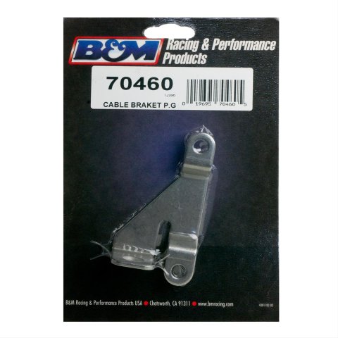 B&M Transmission Brackets and Levers 70460 Bracket, Steel, Natural, Buick, Chevy, Oldsmobile, Pontiac, Powerglide, Each thumbnail 1