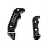 B&M Magnum Grip Shift Knobs 81085 Handle, Direct Fit, Automatic, Black Anodized, Aluminum, Jeep Wrangler JK, Each thumbnail 1