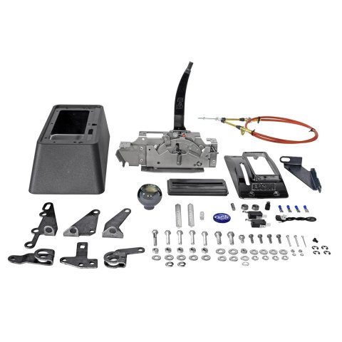 B&M QuickSilver Shifters 81683 Automatic Shifter, Quicksilver, Black Chrome, Chevy, Mopar, Ford, Lincoln, Mercury, Each thumbnail 1