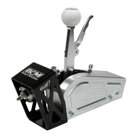 B&M Electric Shifter Solenoids 80903 Solenoid, Electric, Steel, Natural, Aluminum Black Anodized Bracket, 2 or 3-Speed Automatic, Pro Stick, Not Included, Kit thumbnail 3