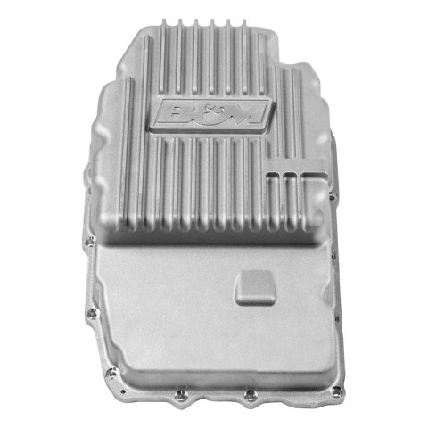 B&M Automatic Transmission Deep Pans 70396 Pan, Deep, Aluminum, Natural, GM, 8L90E, Each