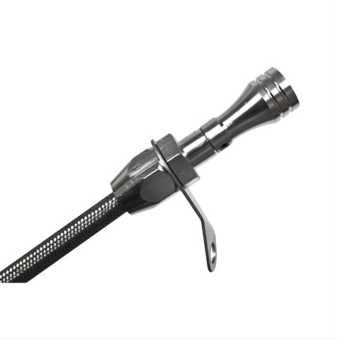B&M Transmission Fluid Dipsticks 22165 Dipstick, Aluminum, Polished, GM, TH350, TH350C, Each thumbnail 1