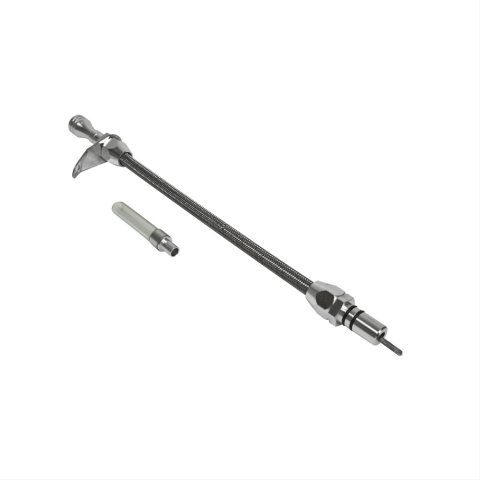 B&M Transmission Fluid Dipsticks 22165 Dipstick, Aluminum, Polished, GM, TH350, TH350C, Each thumbnail 6