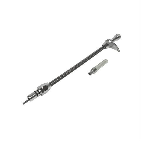 B&M Transmission Fluid Dipsticks 22165 Dipstick, Aluminum, Polished, GM, TH350, TH350C, Each thumbnail 7