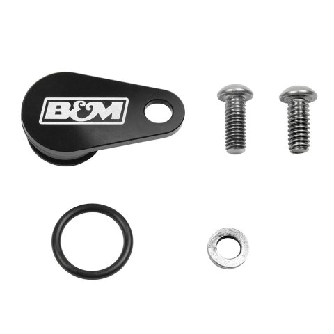 B&M Transmission Speedometer Port Plugs 20299 Plug, Billet Aluminum, Black Anodized, Each thumbnail 3
