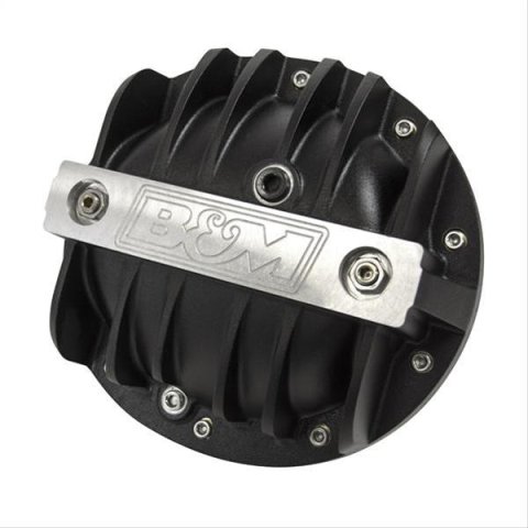 B&M 10 Bolt GM 8.2/8.5/8.6 Inch Differential Cover 71502 Cover, Rear, 10-bolt, Aluminum, Black Anodized, in., Each thumbnail 1