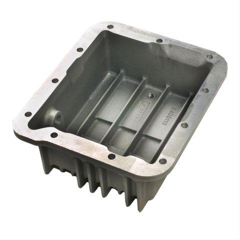 B&M Automatic Transmission Deep Pans 50281 Pan, Deep, Aluminum, Natural, Case Fill, Ford, C-4, Each thumbnail 2