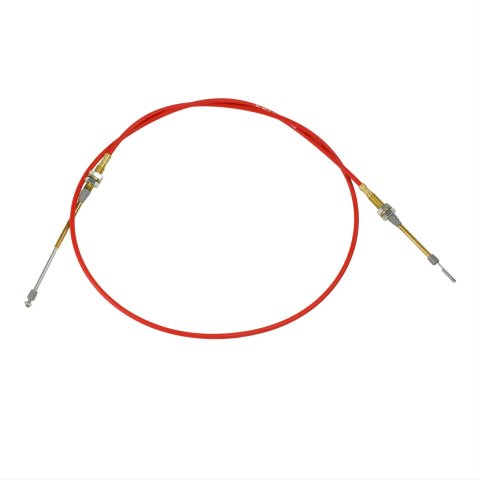 B&M Performance Shifter Cables 80506 Cable, Performance, 6 ft. Length, Threaded, Morse Style, Threaded Ends, Red, Each thumbnail 3