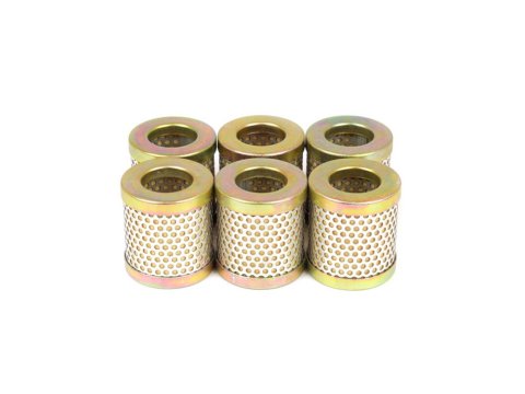Canton Racing CM Replacement Oil Filter Elements 26-220 Elements, Synthetic, 8 Micron, 2.25 in. Height, Fits 3.4 in. Long Housing, Set of 6