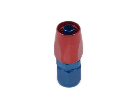Canton Racing Swivel Hose Ends 23-623 Fitting, End, Straight, -6 AN to Female -6 AN, Aluminum, Red/Blue Anodized, Each
