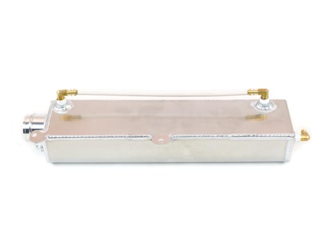 Canton Racing Coolant Expansion and Recovery Tanks for 1987-1993 MUSTANG - 80-230 Overflow Tank, Round, Aluminum, Natural, 5/16 in. Hose Barb Inlet, Ford, Kit