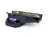 Canton Racing Road Race Series Wet Sump Oil Pans 15-250BLK Pan, Sump, Steel, Black Powdercoated, Rear Sump, 6 Qt., 3.75 in. Stroke, Driver Side Dipstick, Chevy, Small Block, Each thumbnail 1