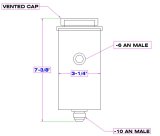 Canton Racing Universal Power Steering Tanks 77-252 Reservoir, Aluminum, Natural, Universal, Each thumbnail 1