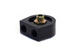 Canton Racing Oil Cooler Sandwich Adapters 22-546 Adapter, Filter, Bolt-On, Aluminum, Black, 13/16-16 in. Filter Thread, 1/2 in. NPT Inlet/Outlet, Each thumbnail 2