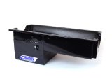 Canton Racing Drag Wet Sump Oil Pans 13-090BLK Pan, Engine Swap, Sump, Steel, Black, Rear Sump, 5 Qt. 4.125 in. Stroke, Passenger Side Dipstick, Chevy, Small Block, Each thumbnail 1