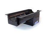 Canton Racing Drag Wet Sump Oil Pans 13-090BLK Pan, Engine Swap, Sump, Steel, Black, Rear Sump, 5 Qt. 4.125 in. Stroke, Passenger Side Dipstick, Chevy, Small Block, Each thumbnail 3
